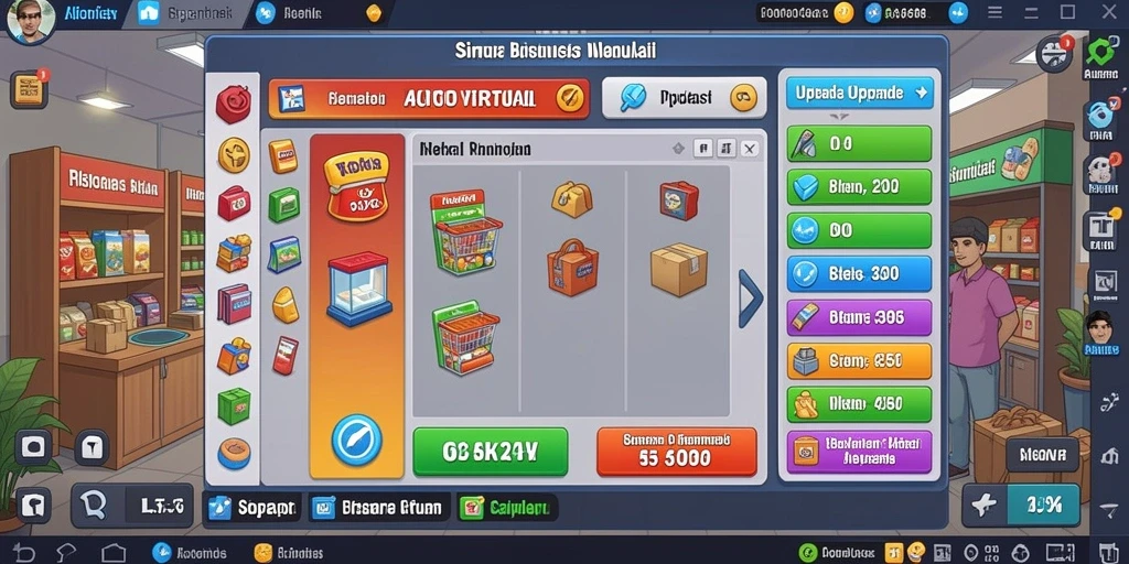 Tampilan antarmuka gameplay yang intuitif.