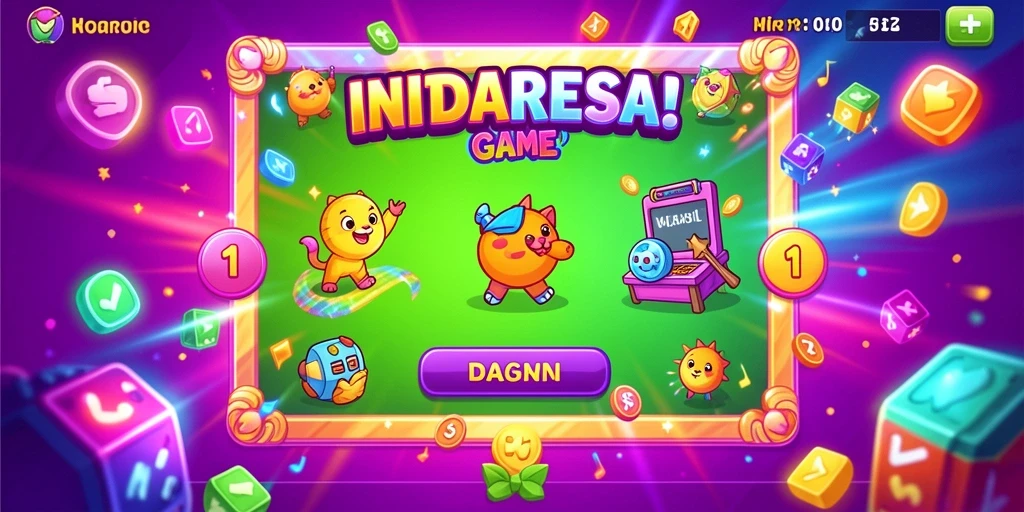 Tampilan menu utama yang menarik dan mudah dinavigasi.