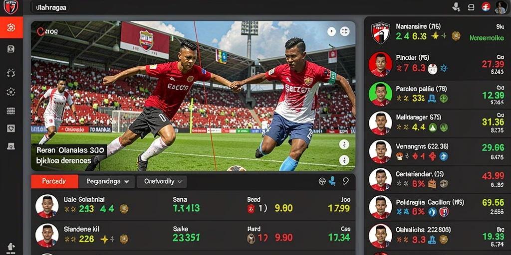 Tampilan antarmuka utama BOLA07 yang menarik.