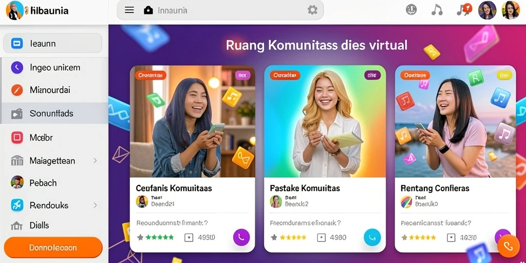 Tampilan antarmuka yang menarik dan modern.