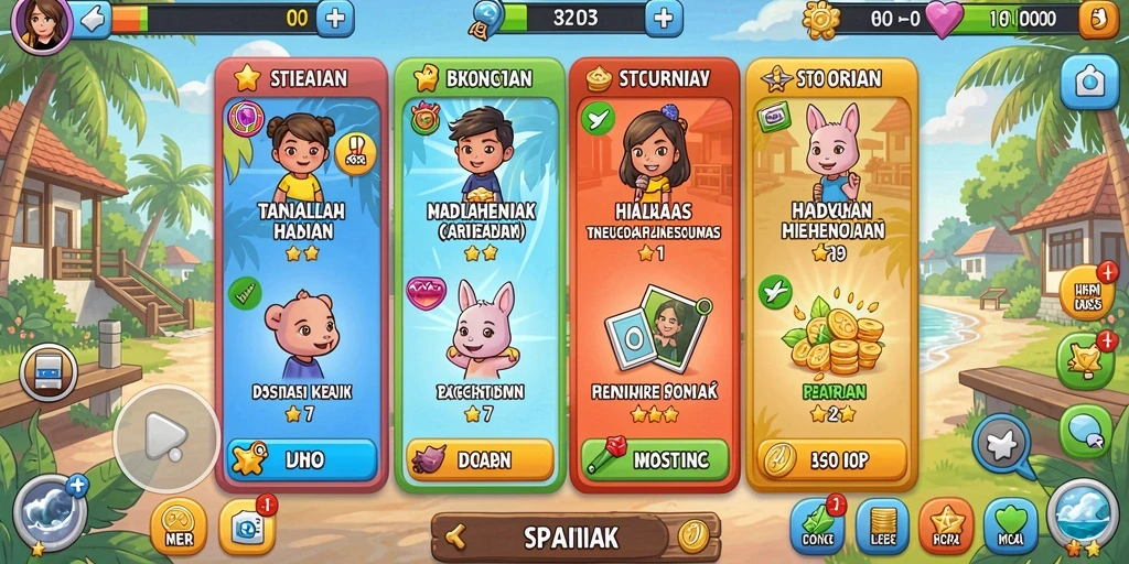 Tampilan awal yang menarik dan penuh warna.