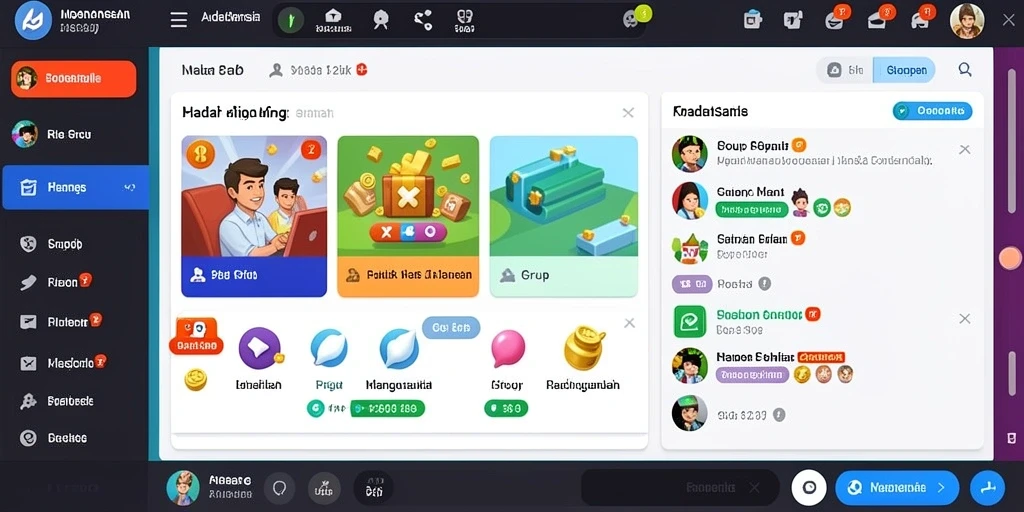 Tampilan menu utama WOW77 yang intuitif.